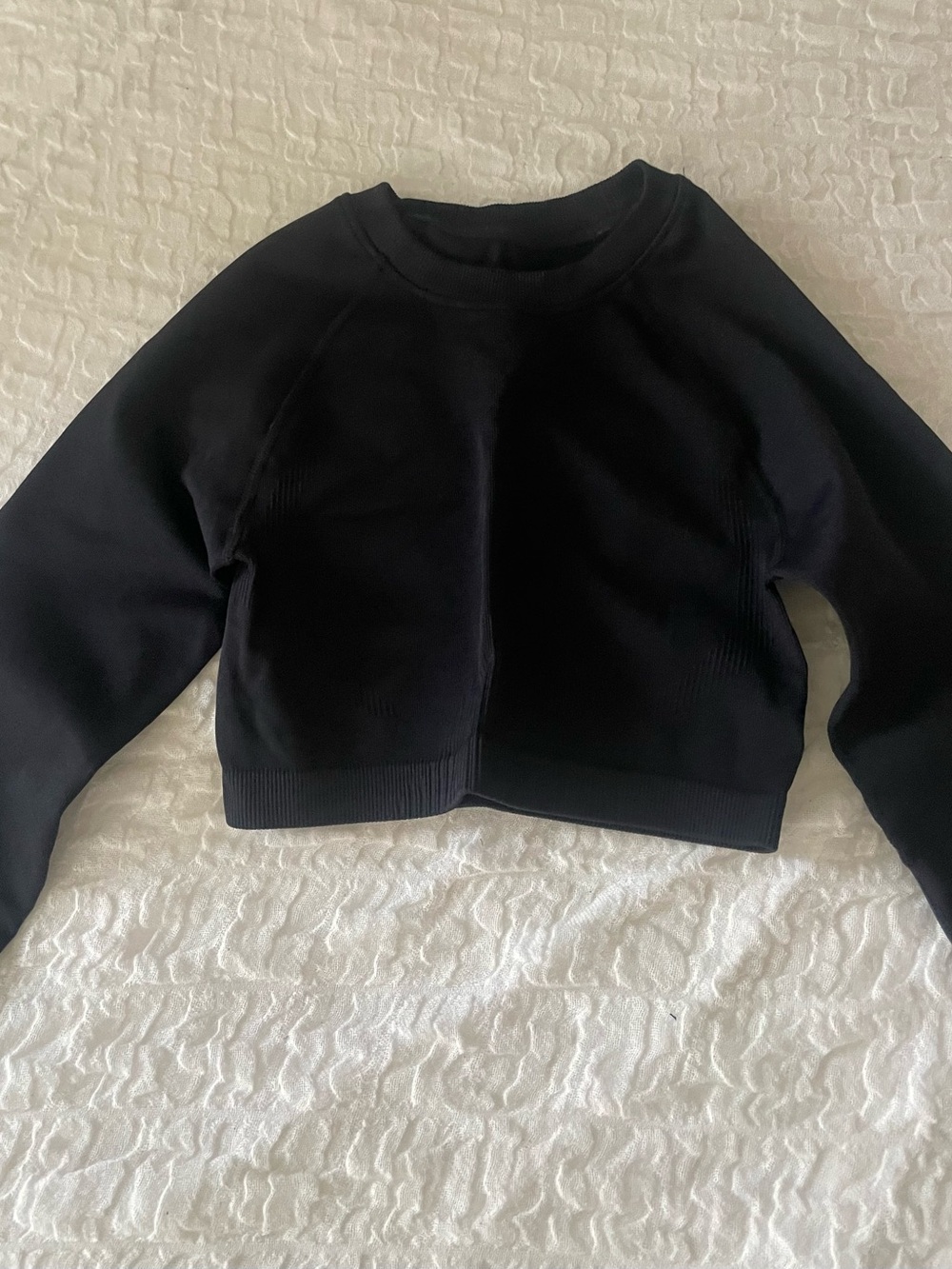 SET Active Black Cropped Sweatshirt
